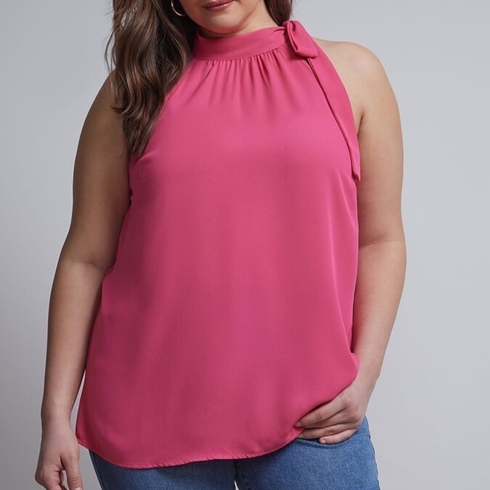 Elegant Pink Sleeveless Top